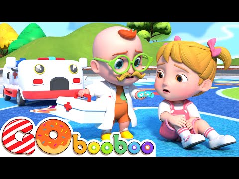 Wheels On The Ambulance | Boo Boo Song | GoBooBoo Nursery Rhymes & Kids Songs