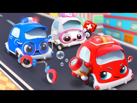 Fire Truck, Police Car, Ambulance Song | Super Rescue Team | Kids Songs | BabyBus - Cars World