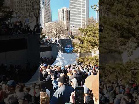Redbull Heavy Metal Snowboard competition 🏂#redbull #snowboarding #detroit