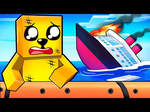 ZTROSKOTAL jsem na VÝLETNÍ LODI v Minecraftu...🛳️😨