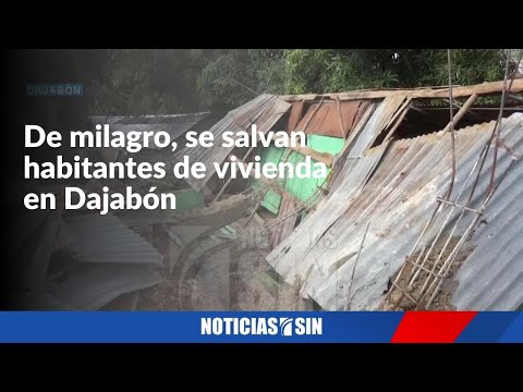 Aguaceros desploman vivienda en Dajabón