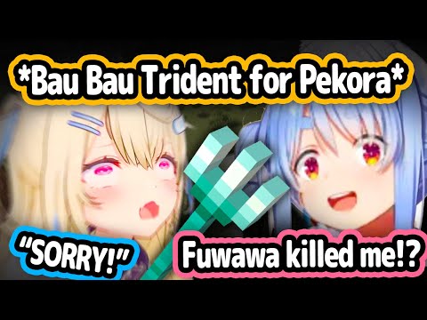 FuwaMoco and HoloJP Keep Having Cute Moments In Minecraft【Hololive】