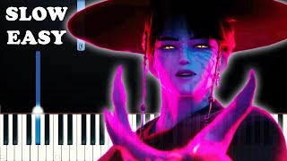 Your Idol - Kpop Demon Hunters (SLOW EASY PIANO TUTORIAL)
