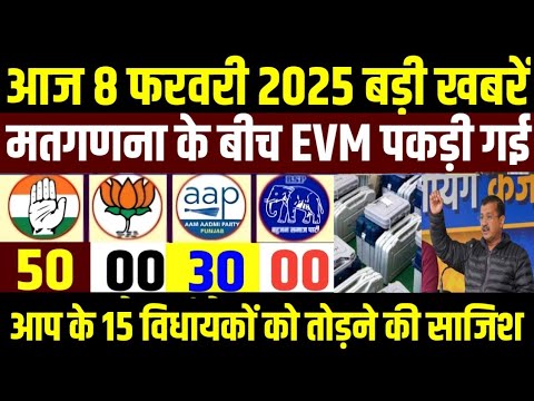 Delhi election 8 February 2025| aaj ka taja khabar| 8 February 2025 ka taja samachar|8 February News