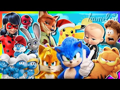 Coffin Dance MEGAMIX 194 - Ladybug & Sonic 2 & Boss Baby & Pikachu & Smurfs & Garfield & Zootopia