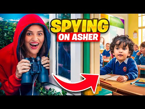 Spying on baby in his SCHOOL 😲 *Shocking*