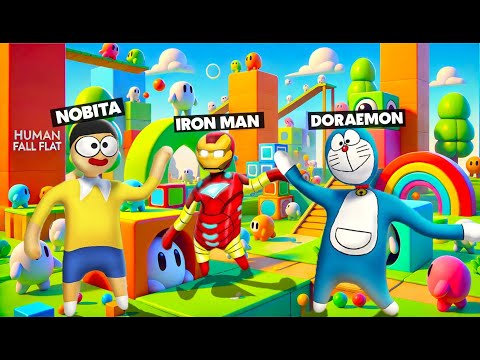 DORAEMON And NOBITA And Iron Man Did Hide & Seek In HFF !!! 😁