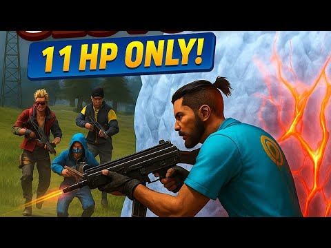 No Voice. No Mercy. Just 1v4 Rush in Free Fire 🔥 #1stvideo