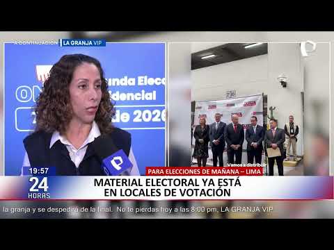 Material electoral ya se encuentra en locales de votación