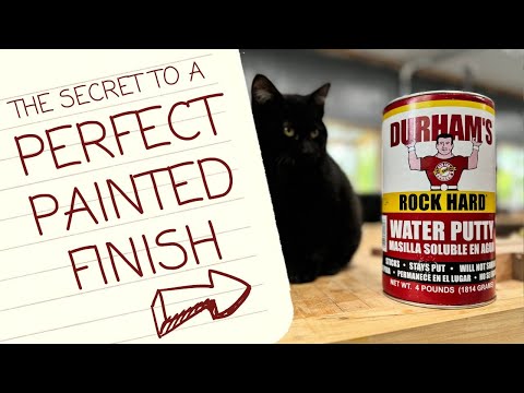 Perfect Painted Finish with Durhams Water Putty