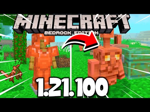 SAIU!!! NOVA ATUALIZAÇÃO INCRÍVEL DO MINECRAFT BEDROCK COM VÁRIAS NOVIDADES! (MINECRAFT 1.21.100.23)