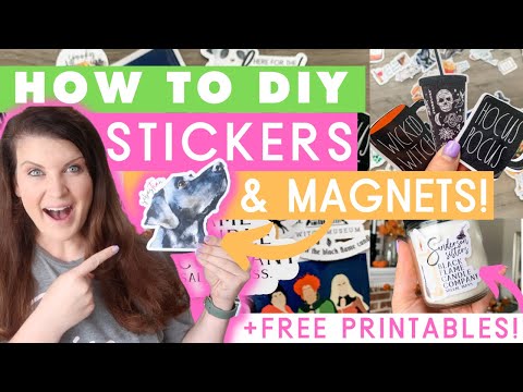 How to Make DIY Stickers & Magnets with a Cricut...