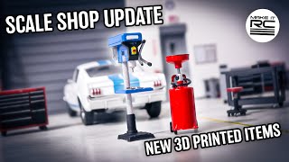 Scale Shop Build Part 7: Drill Press, Oil Drain Pan, and More Custom 3D Printed Accessories 🔧🖌️🎨👍