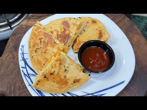 Cheese Corn Kulcha Sandwich Perfect Breakfast Snacks sirf 5 minute me #recipe