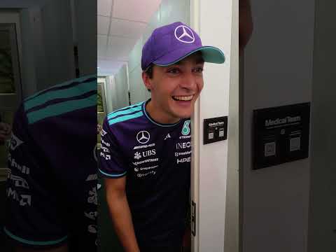 Looks like George had a fun <strong>time</strong> at Zara Larsson last <strong>night</strong> 😂 #mercedesf1 #georgerussell #f1