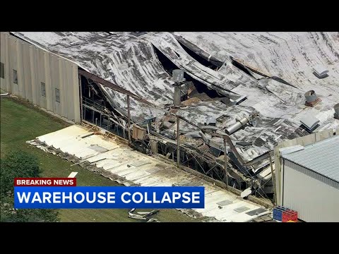 YouTube video thumbnail: Roof Collapses at Commercial Food Facility in New Jersey