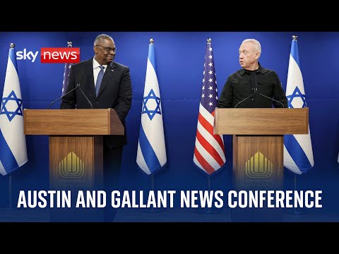 Watch live: US Secretary of Defence Lloyd Austin and Yoav Gallant hold news conference
