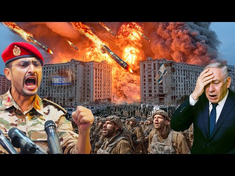 GEDUNG² & HOTEL ISRAEL REMUK!? H0uthi Ngamuk, Rudal & Drone Hantam Tel Aviv, Netanyahu Ketakutan