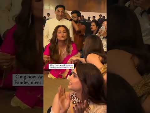 Ananya asks Hina how are you 🥺💎❤️@realhinakhan @ananyapanday #hinakhan