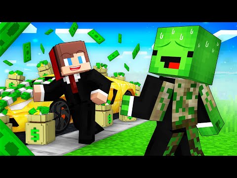 Mikey Hide DOUBLE LIFE From JJ in Minecraft (Maizen)