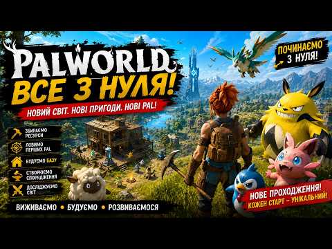 🌍 PALWORLD | Починаємо ВСЕ З НУЛЯ! 🔥
