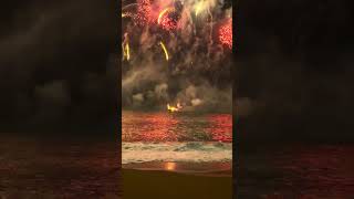 Fireworks Over the Sea — Albufeira Night Sky