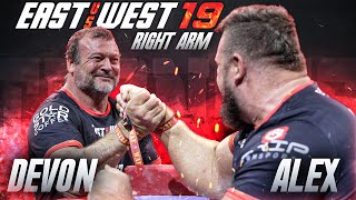 East vs West 19 | Alex Kurdecha vs Devon Larratt Right-Handed FULL MATCH