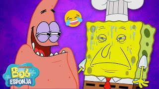 Bob Esponja | ¡Más de 3 HORAS de los momentos más graciosos de Bob Esponja! 😂 | Español