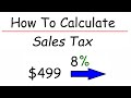 Calculating Sales Tax and Change