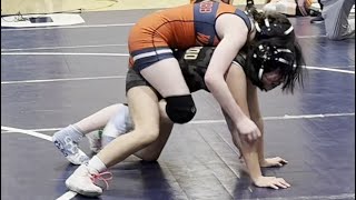 Girls Folkstyle Wrestling: Caylee Preston Technical Fall Win