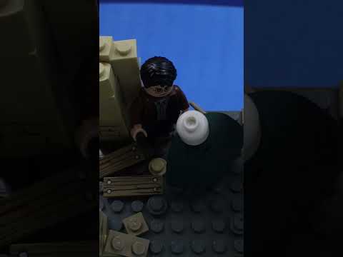 How to create a cool overhead camera move in LEGO #stopmotion #vfx #harrypotter #brickfilm