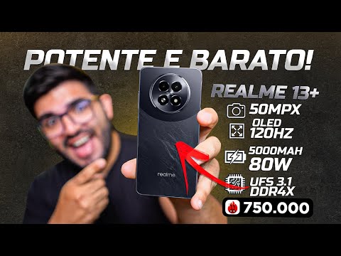 CHEGOU! O Destruidor de Galaxy e Xiaomi? Realme 13+ Smartphone "Gamer" custo benefício