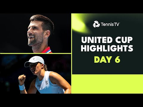 Djokovic vs De Minaur; Swiatek, Tsitsipas & Garcia Feature | United Cup 2024 Day 6 Highlights