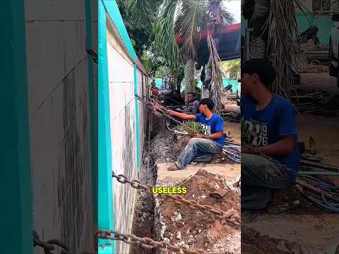 Many fences in Thailand lean because of soft soil, heavy rain, and weak foundations.