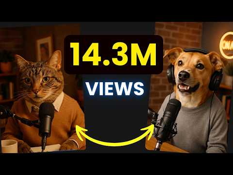 The EASIEST Way to Go Viral with AI Podcasts Automation (300K SUBSl)