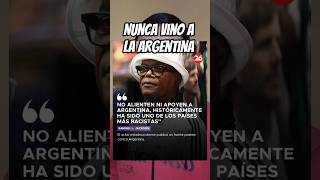 SAMUEL JACKSON DICE QUE ARGENTINA ES EL MAS PAIS MAS RACISTA