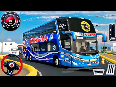 Offroad Coach Bus Driving 2025 - Real Uphill Bus Drive 3D Simulator - Android GamePlay