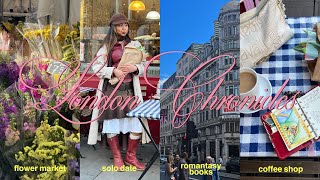 day in my life in london 🌷 romantasy books, solo date at a flower market, cosy self care evening