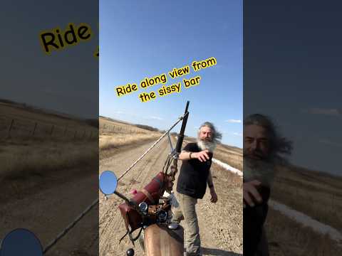 Ride along view from the sissy bar