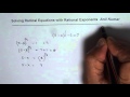 Rational Exponents and Equations