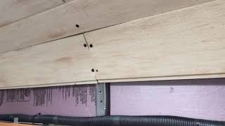 Hathi School Bus Conversion Ceiling planking