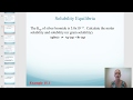 Understanding Ksp and Solubility