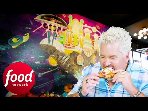 Guy Visits A Sci-Fi Themed Pizza Restaurant | Diners, Drive-Ins & Dives