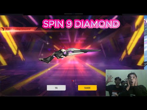 AKU DAN TEMANKU SPIN SG 2 JUTA CUMA 9 DIAMOND??FREE FIRE INDONESIA