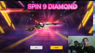 AKU DAN TEMANKU SPIN SG 2 JUTA CUMA 9 DIAMOND??FREE FIRE INDONESIA