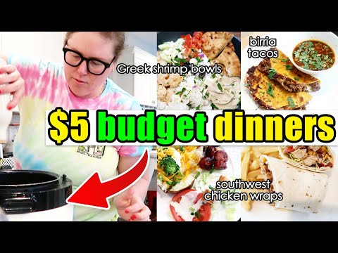 💵Eating for $5 in 2025! Delicious budget-friendly family dinners