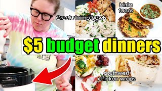 💵Eating for $5 in 2025! Delicious budget-friendly family dinners
