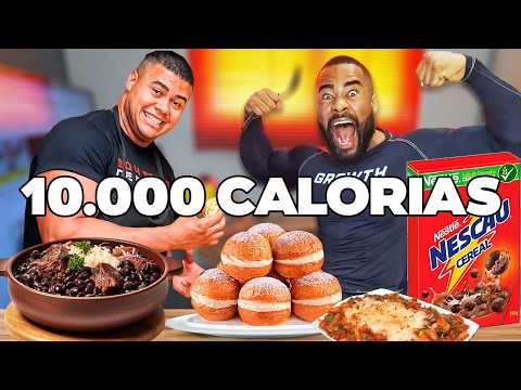 FIZ A DIETA DO BITELO DE 10.000 CALORIAS E OLHA COMO FIQUEI!