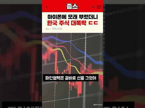 <strong>아이폰</strong> 듀오 논란에 <strong>한국</strong> 주식 폭락