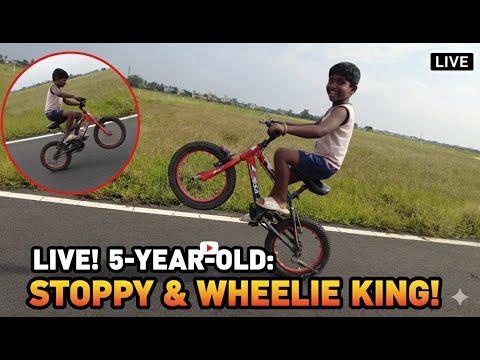 5-Year-Old Stunt Kid! 🤯 Epic Stoppy & Wheelie LIVE!
